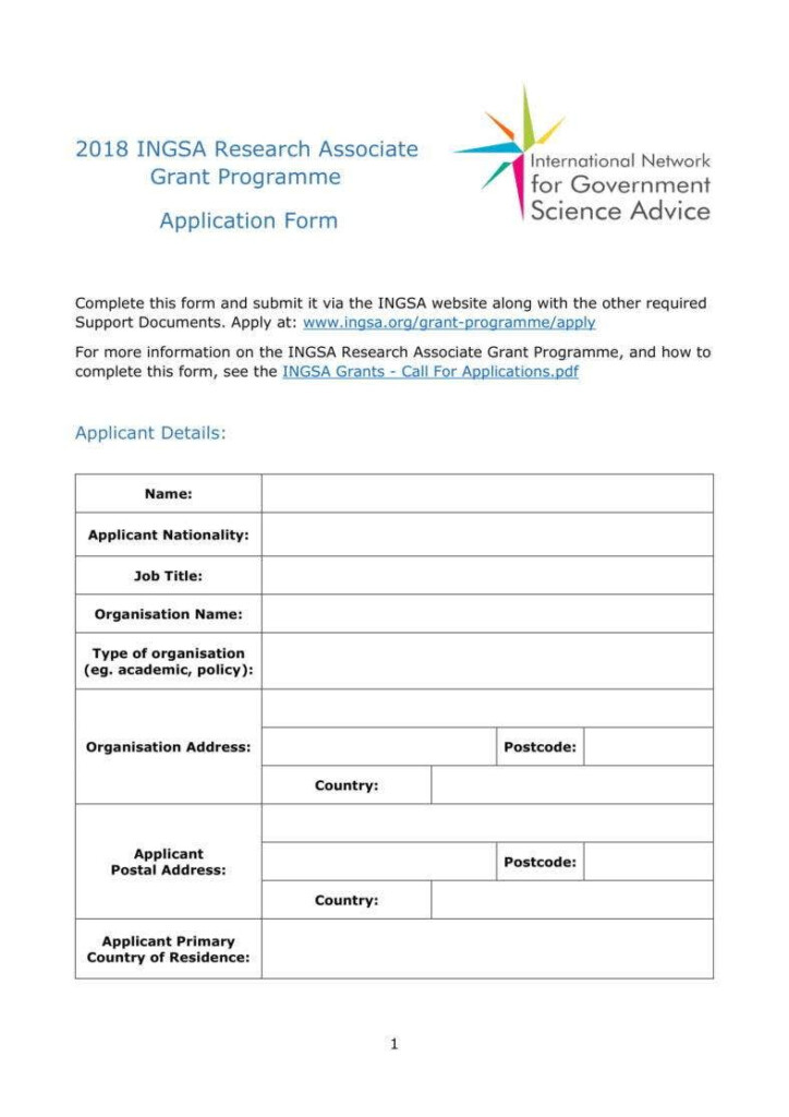 12 Grant Application Form Templates PDF Docs Pages Google Docs 