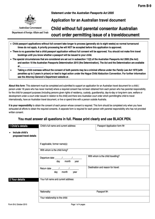 88 Passport Application Form Templates Free To Download In PDF