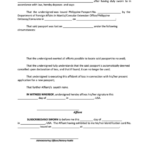 Affidavit Of Loss Of Passport Printable Pdf Download