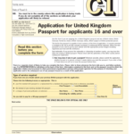 Application For United Kingdom Passport For Applicants 16 And Over Free