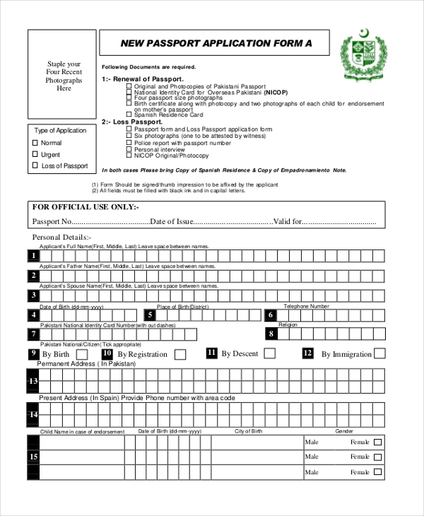 Download Passport Application Form New Zealand