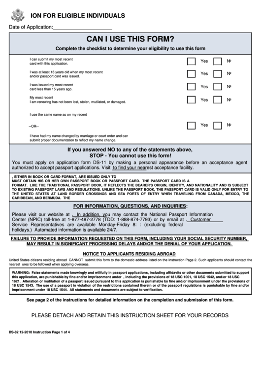 Ds 82 Form Application For Passport Renewal Printable Form 2022