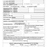 E Passport Application Form Philippine Embassy Printable Pdf Download