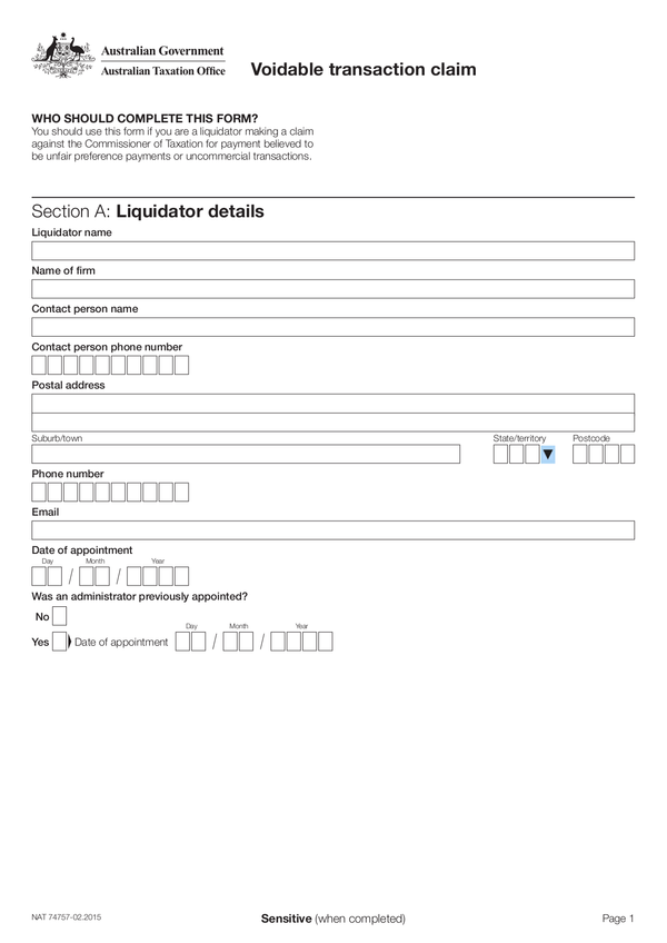 Fill Free Fillable Forms For The Australian Tax Office