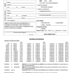 Fillable Electrical Permit Application Form Printable Pdf Download