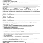 Fillable Liquor License Application Form Printable Pdf Download