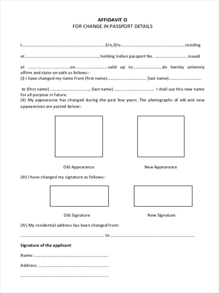 FREE 8 Correction Affidavit Forms In MS Word PDF