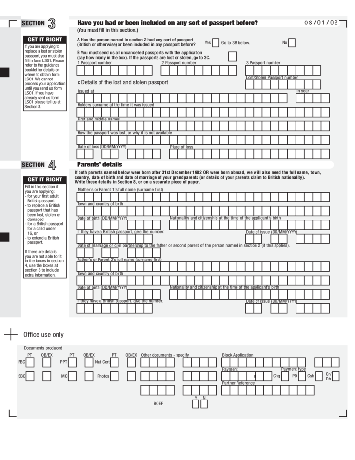 German Passport Application Form Uk