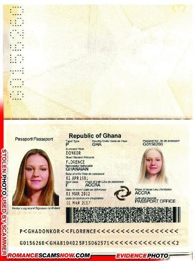 Ghana Passport G0156260 Romance Passport Republic Of Ghana