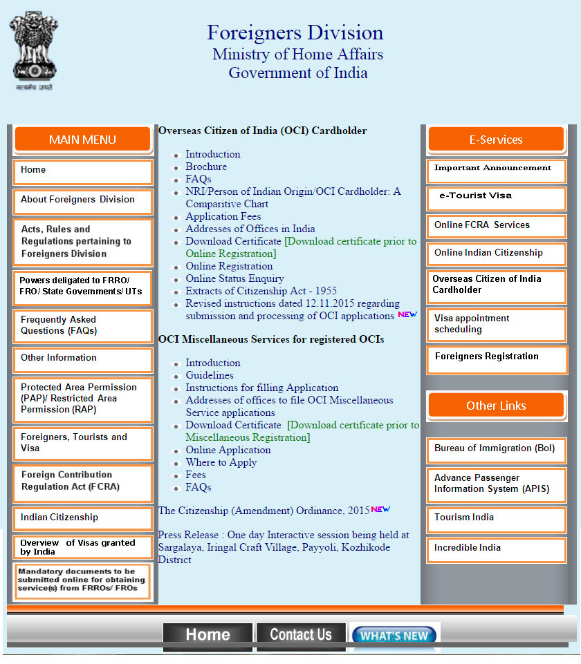 How To Apply For Overseas Citizenship Of India OCI And Miscellaneous 