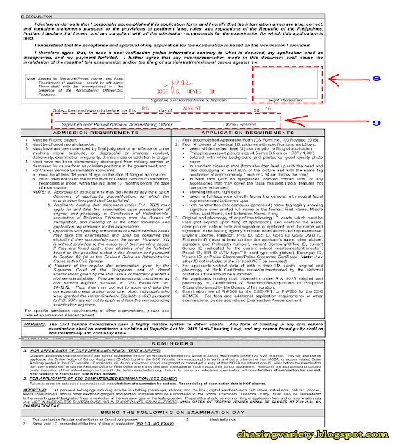 How To Fill Up Your CS Form No 100 CSC Career Service Exam