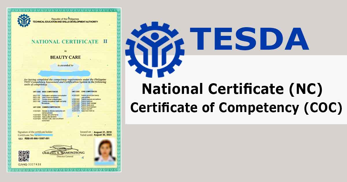 How To Get A TESDA Assessment And Certificates TESDA Help Guide