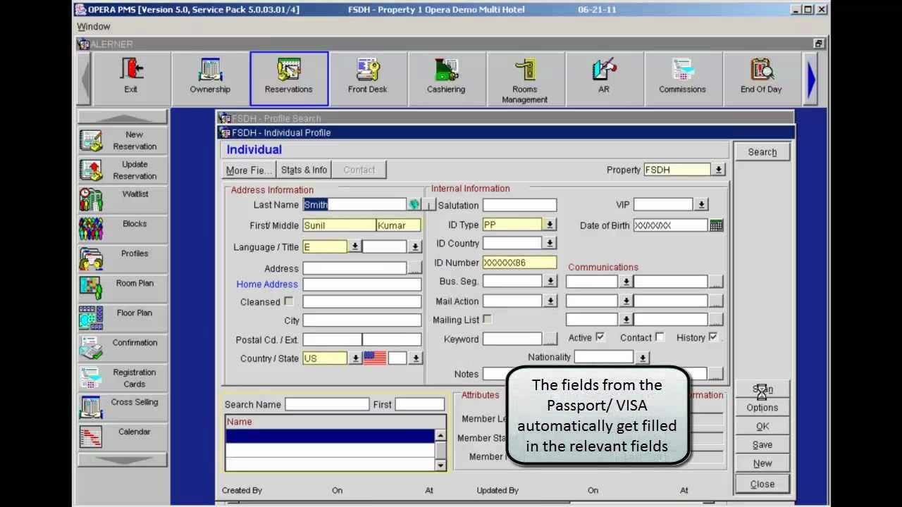 IDS NEXT Passport Scanning Solution Opera Interface YouTube