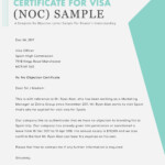 New No Objection Certificate Request Letter License Driving Lettering