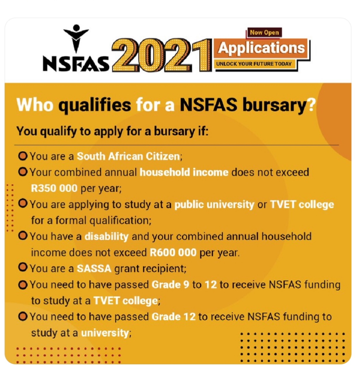 NSFAS Applications Are Now Open Durban University Of Technology