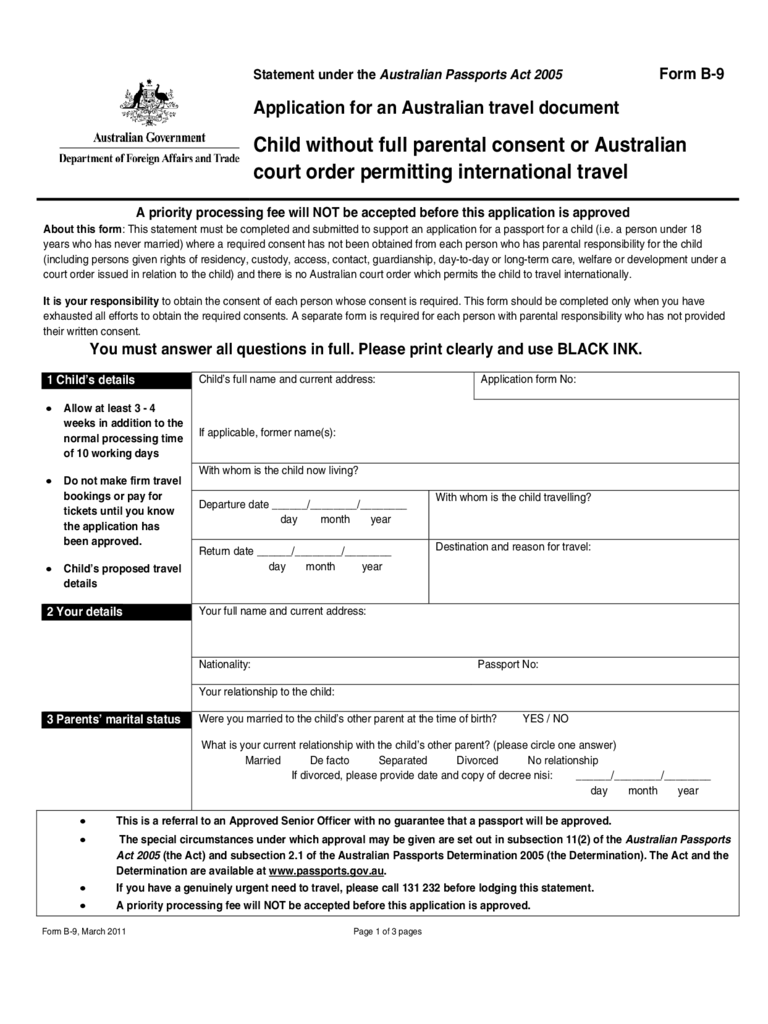 Passport Application Form 13 Free Templates In PDF Word Excel Download