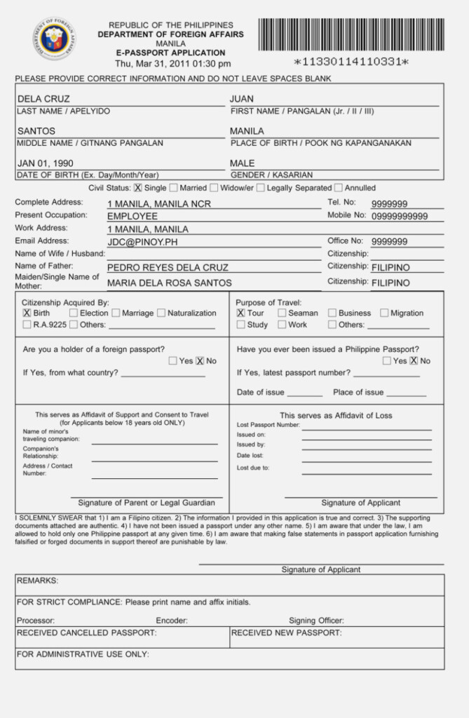 Passport Renewal Forms Usa New 21 Us Visa Application Form Free 