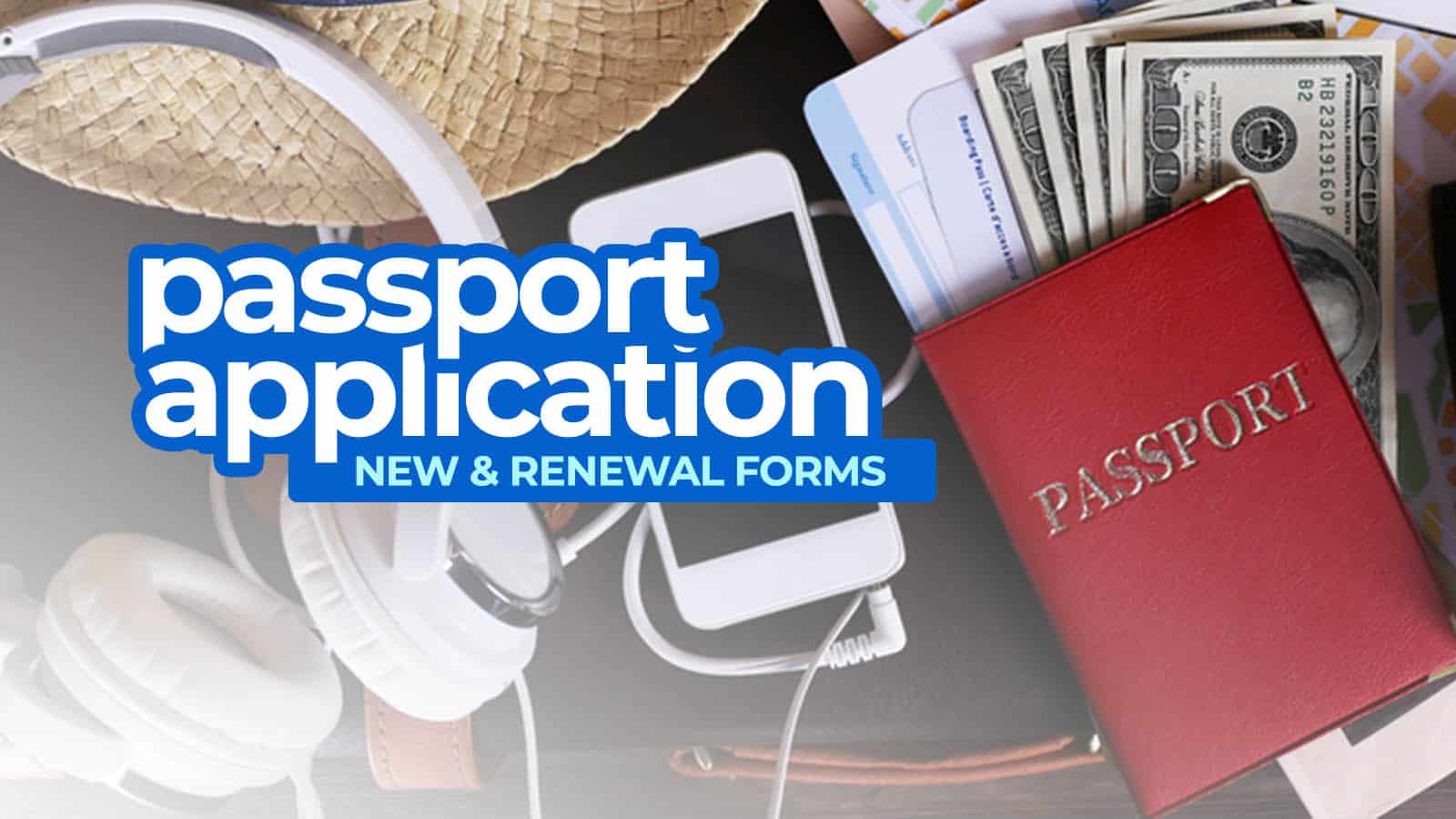 Philippine PASSPORT APPLICATION FORMS New Renewal The Poor 