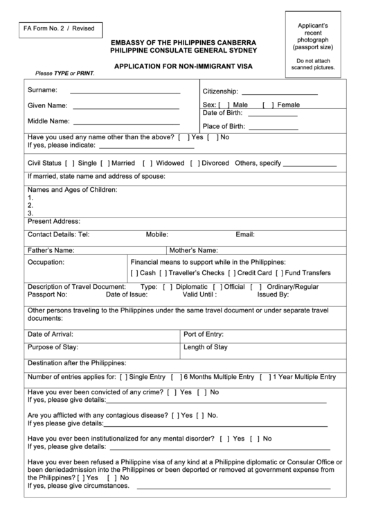 Philippine E Passport Application Form Download PassportForm