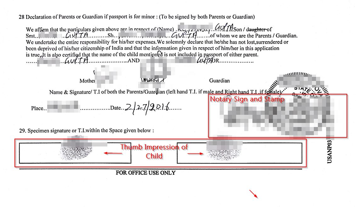 Renew Indian Minor Passport In USA By Post Step By Step Process