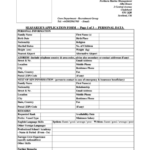 Seafarer S Application Form Scotland Crew Department Printable Pdf