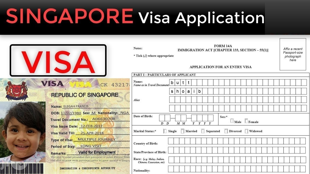 Singapore Visa 2022 How To Filing Singapore 14A Form YouTube