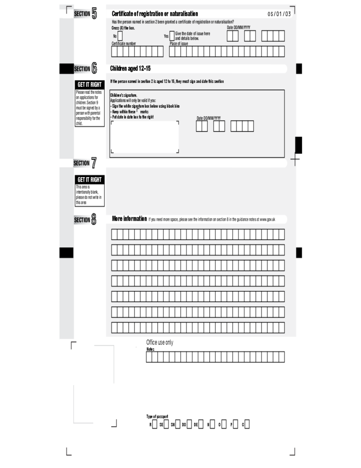 United Kingdom Passport Application Free Download