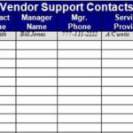 Vendor Information Form Template Excel Inspirational 4 Free Vendor List