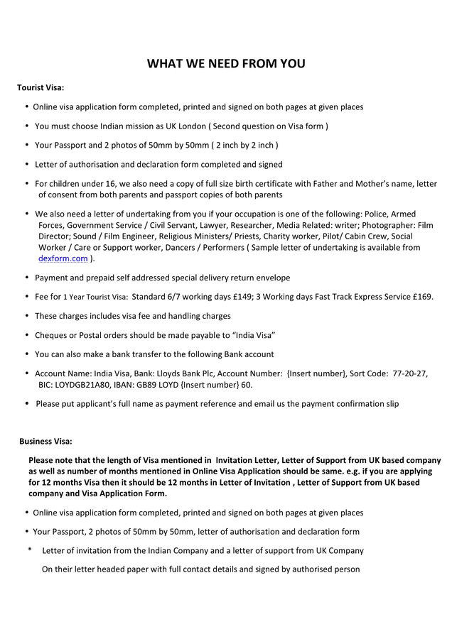 Visa Letter Of Authorization Form In Word And Pdf Formats Page 3 Of 4